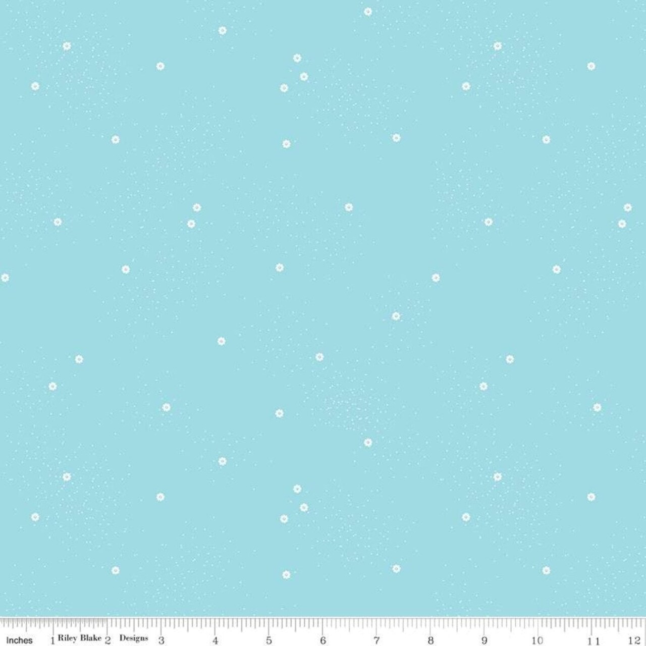 Fabric Riley Blake Waterfall Dainty Daisy by the Quarter Yard C665-WATERFALL